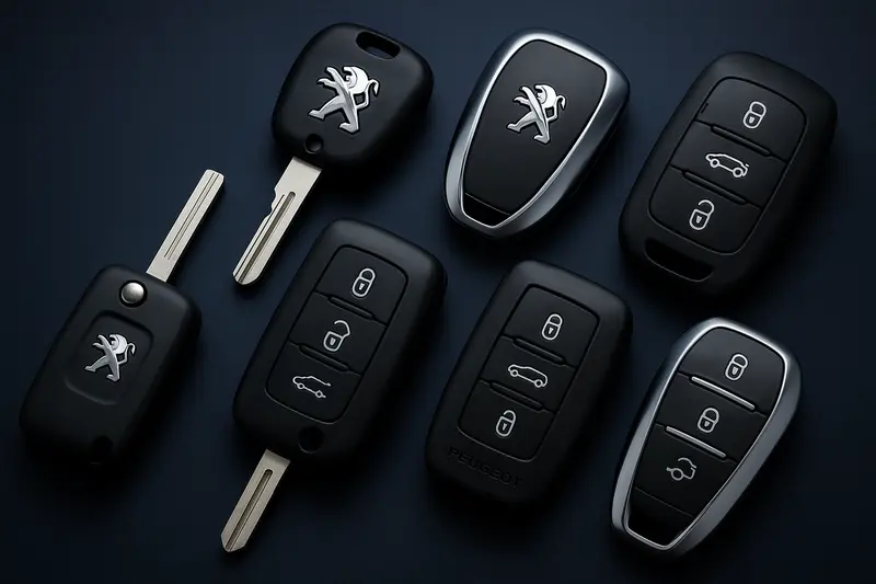 Peugeot Sleutels Collectie - Keyless Entry, Smart Key en Transponder Sleutels